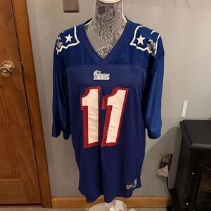 Reversible Drew Bledsoe Patriots Athletic Jersey (Reebok)